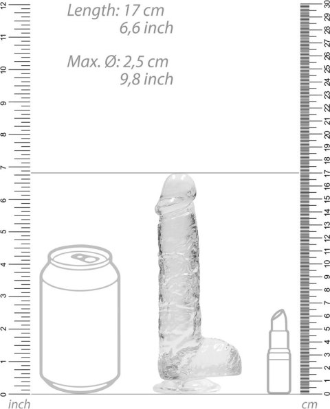 RealRock - Realistyczne dildo z jądrami 15 cm