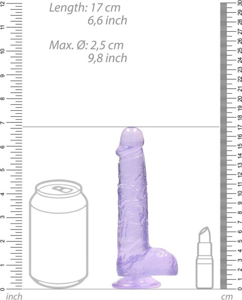 RealRock - Realistyczne dildo z jądrami 15 cm