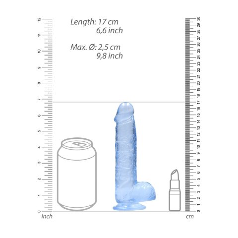 RealRock - Realistyczne dildo z jądrami 15 cm