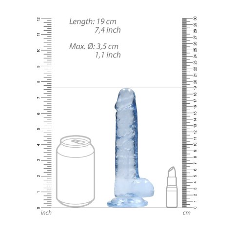 RealRock - Realistyczne dildo z jądrami 17 cm