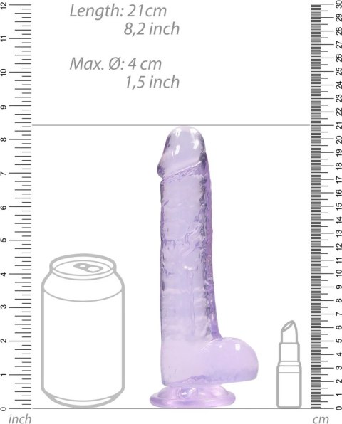 RealRock - Realistyczne dildo z jądrami 21 cm