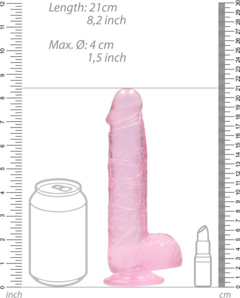 RealRock - Realistyczne dildo z jądrami 21 cm