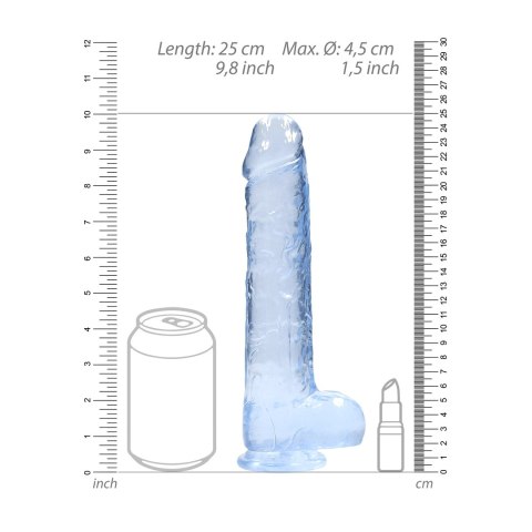 RealRock - Realistyczne dildo z jądrami 23 cm