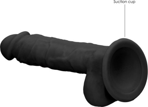 RealRock - Silikonowe dildo z jądrami 18 cm