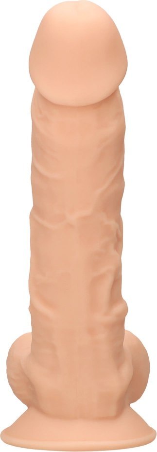 RealRock - Silikonowe dildo z jądrami 23 cm