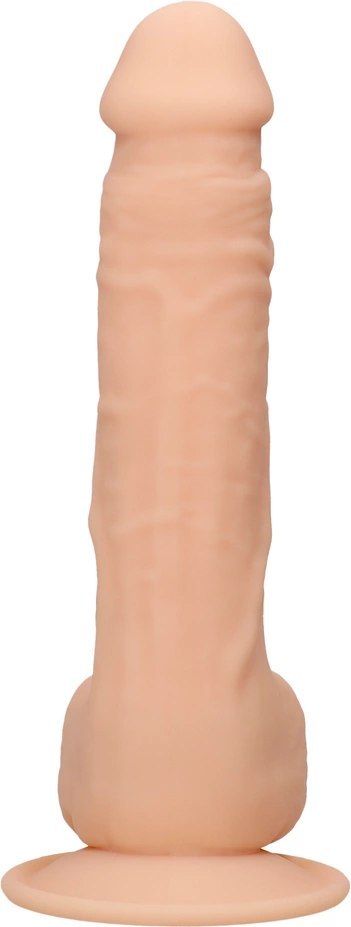 RealRock - Silikonowe dildo z jądrami 24 cm