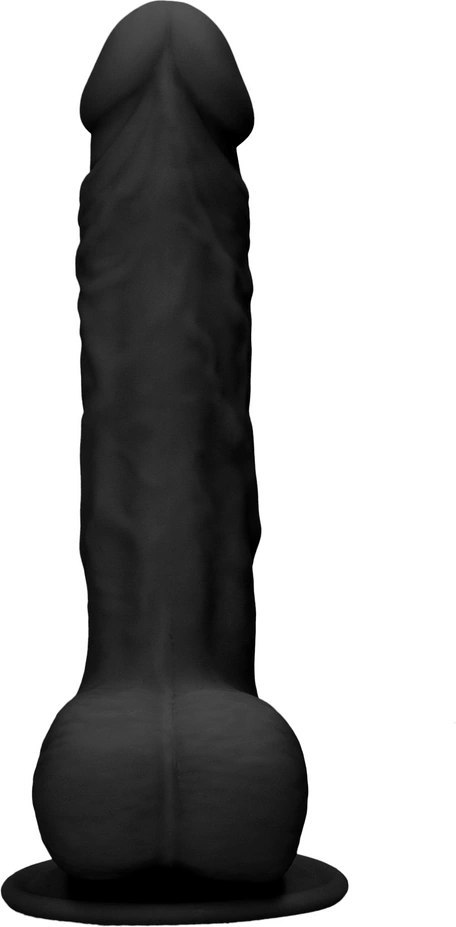 RealRock - Silikonowe dildo z jądrami 24 cm