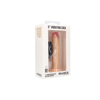 RealRock - Wibrujące realistyczne dildo 23 cm