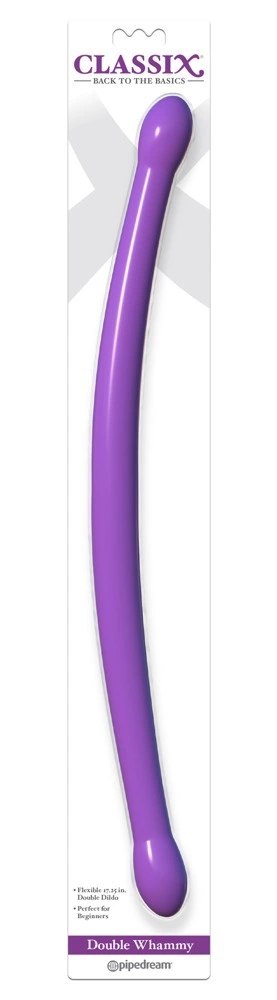 Classix-Podwójne Dildo Elastyczne 44cm Fioletowe