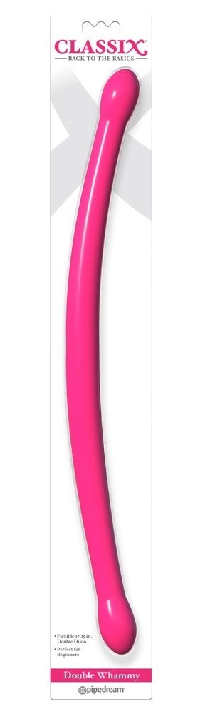 Classix-Podwójne Dildo Elastyczne 44cm Różowe