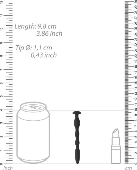 Silikonowa cewka moczowa prążkowana 11mm