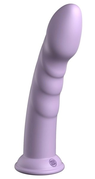 Dillio Platinum - Dildo Z Rowkami Stymulującymi I Żołędziem 21 cm Super Fioletowe