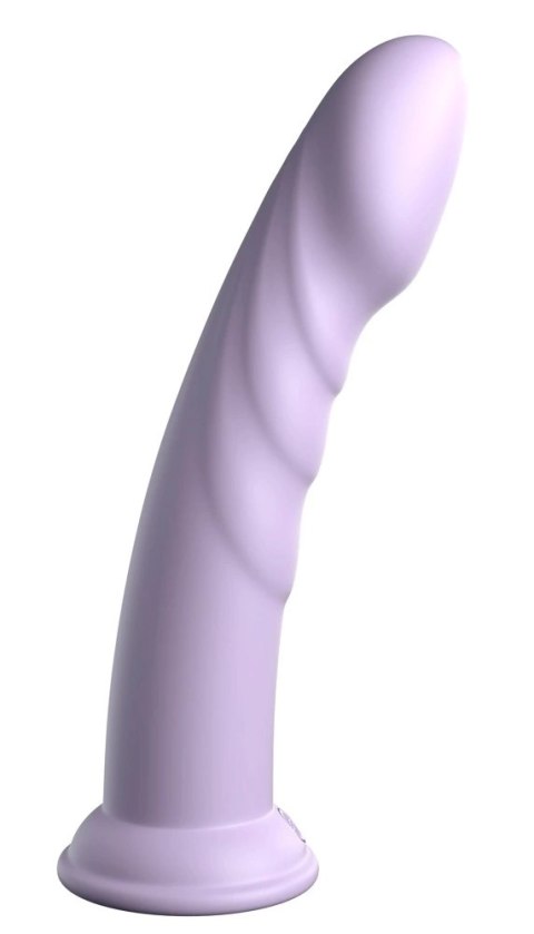 Dillio Platinum - Dildo Z Rowkami Stymulującymi I Żołędziem 21 cm Super Fioletowe