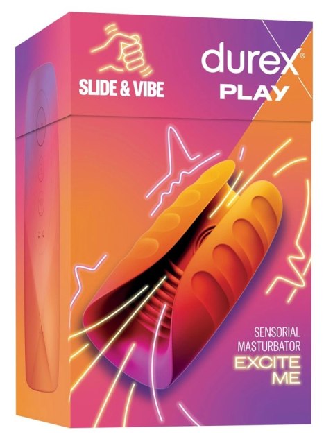 Durex Sensorial Masturbator - Masturbator Automatyczny 7 Trybów Wibracji 3 Tryby Lizania