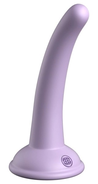 Dillio Platinum - Miękkie Silikonowe Dildo Zakrzywione Curious Five 14,6 cm Fioletowe