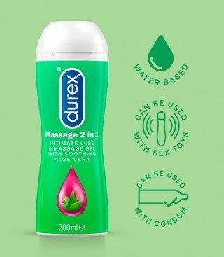 Durex Play 2in1 - Żel Aloesowy Masujący I Smarujący 200ml