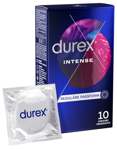 Durex - Prążkowane Prezerwatywy Miętowe Intense Orgasmic 10 szt