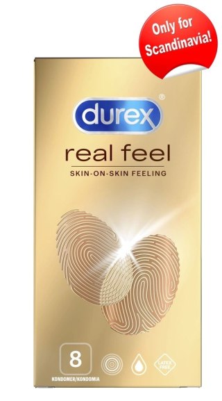 Durex Real Feel - Prezerwatywy Pozbawione Lateksu 8szt