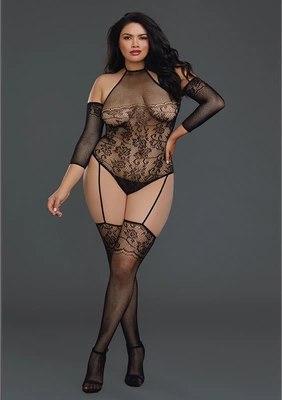 Dreamgirl - Bodystocking Fishnet - Plus Size