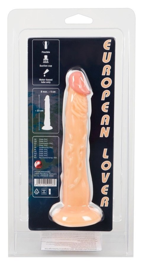 European Lover - Realistyczne Dildo Z Przyssawką 18 Cm