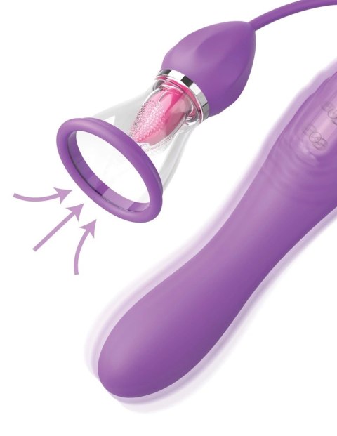 Fantasy For Her - Wibrator Ssący Z Języczkiem Do Lizania FFH Her Ultimate Pleasure MaxP