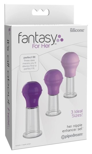 Fantasy For Her - Zestaw 3 Pomki Do Sutków Lub Łechtaczki