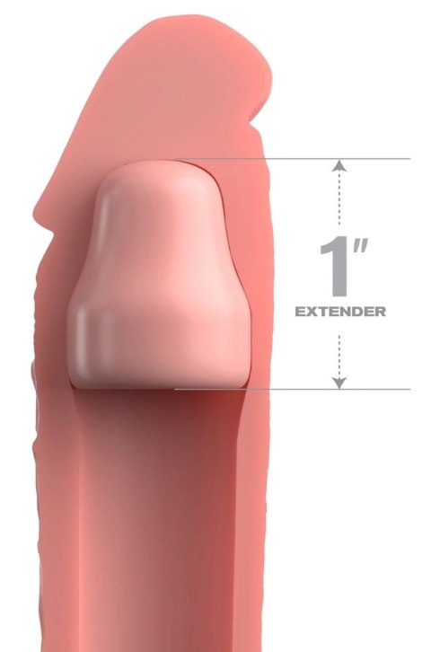 FXTE - Nakładka Na Penisa 66% Grubszy Penis + 5,1 CM Cielisty