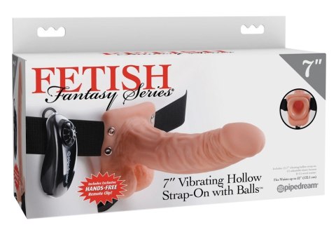 Fetish Fantasy Series - Strap-On Z Naturalnym Zakrzywionym Wibratorem Cielisty