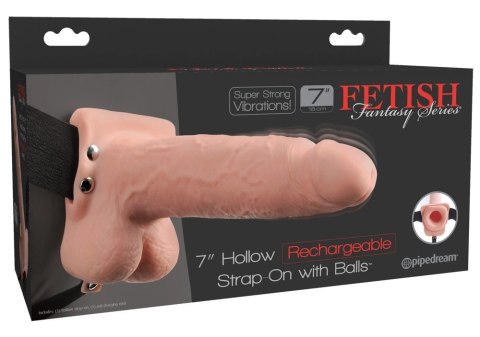 Fetish Fantasy Series - Uprząż Strap-On Z Pustym Naturalnym Wibratorem 19cm