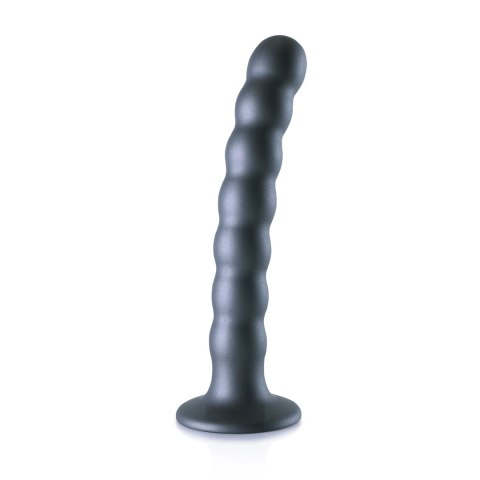 Ouch! - Silikonowe dildo G-Spot z koralikami - 16,5 cm