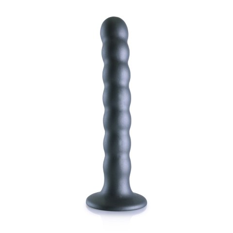 Ouch! - Silikonowe dildo G-Spot z koralikami - 16,5 cm