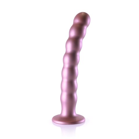 Ouch! - Silikonowe dildo G-Spot z koralikami - 20,5 cm