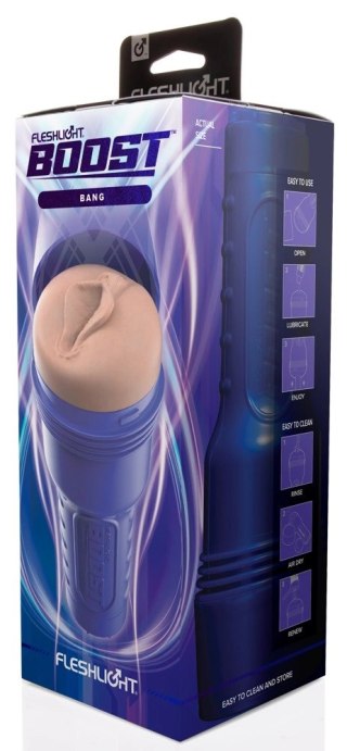 Fleshlight - Masturbator Z Kontrolą Ssania Boost Bang Dark Brązowy