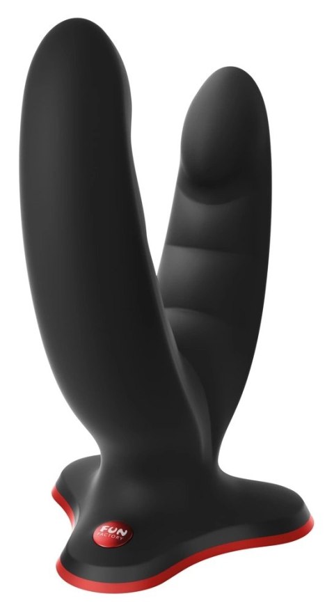 Fun Factory - Elastyczne Podwójne Dildo Ryde Black Czarne