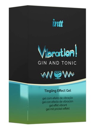 INTT - Żel Wibracyjny Z Efektem Mrowienia Gin z Toniciem 15 ml