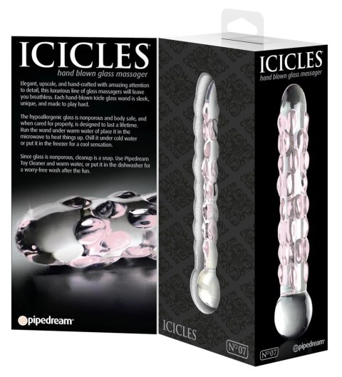 Icicles - Ekskluzywne Szklane Dildo Z Wypustkami