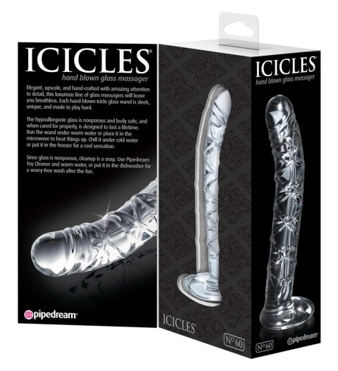 Icicles - Realistyczne Zakrzywione Szklane Dildo