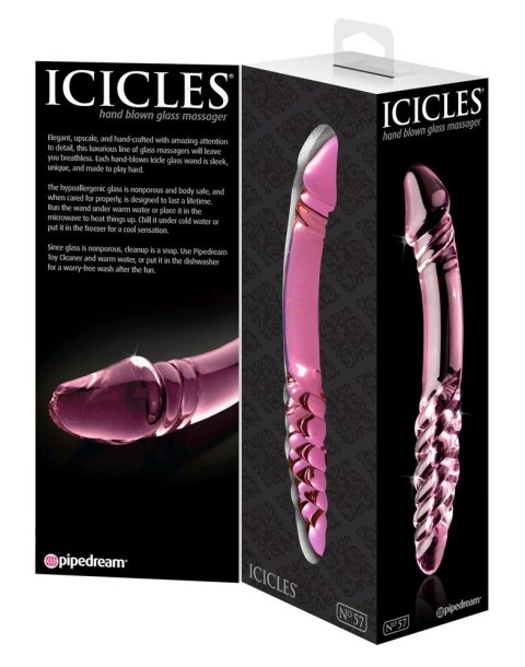 Icicles - Szklane Dildo Z Dwoma Innymi Końcówkami