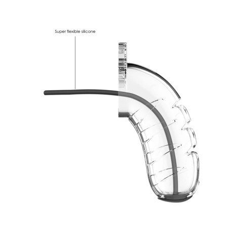 Klatka na penisa z rozszerzaczem cewki 11,5 cm - Chastity Urethral