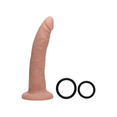 XR Brands - Silikonowe Dildo z Uprzężą - 19 cm