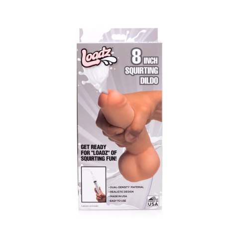 XR Brands - Realistyczne, podwójne dildo tryskające - 20,5 cm