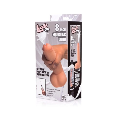 XR Brands - Realistyczne, podwójne dildo tryskające - 20,5 cm