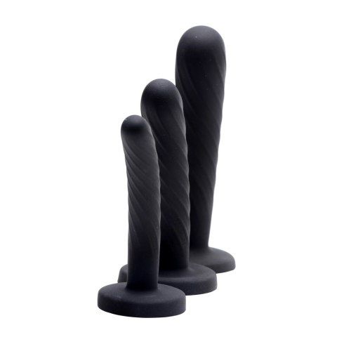 XR Brands - 3 sztuki silikonowych dildo do założenia na pasku