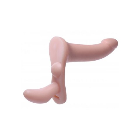 XR Brands - Podwójna Penetracja - Regulowany Pasek Dildo