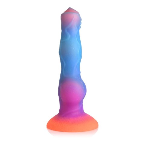 XR Brands - Silikonowe dildo świecące w ciemności - Kosmiczny