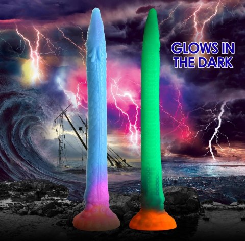 XR Brands - Silikonowe dildo swiecące w ciemności - Makara