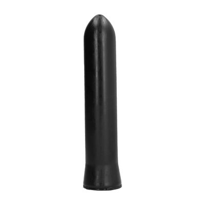 All Black - Dildo, długie, gładkie, 22 cm