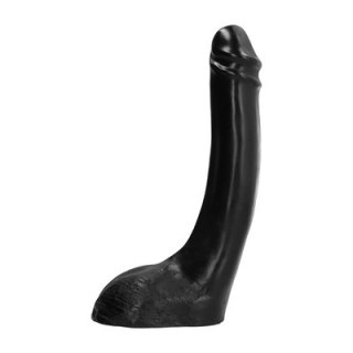 All Black - Dildo, lekko uchylone 32 cm