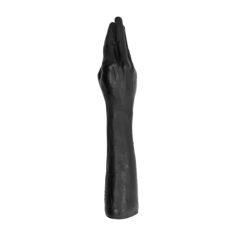 All Black - Dildo, z końcówką dłoni, 39 cm