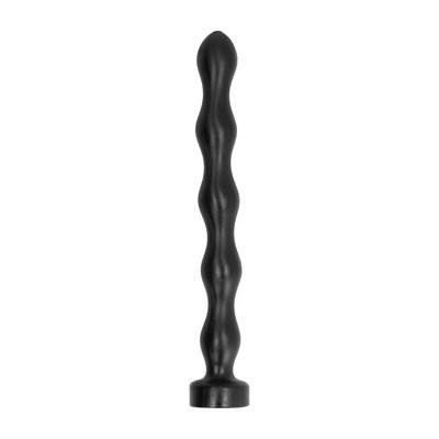 All Black - Korek analny z kulkami, 41 cm